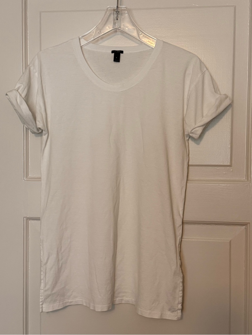J. Crew White Short Sleeve Crewneck Tee